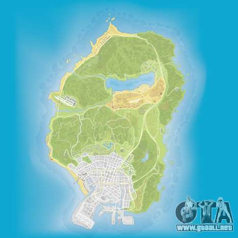 Atlas mapa de Grand Theft Auto 5