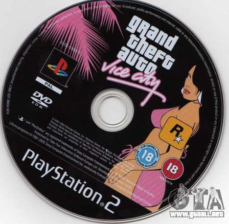 Versiones de GTA VC: PS2-versión en América del norte