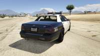 GTA 5 Vapid Police Cruiser - vista prosterior