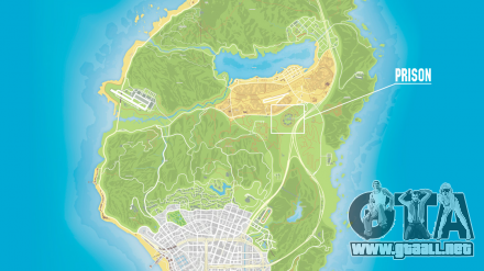 La prisión en el GTA 5 juego en el mapa