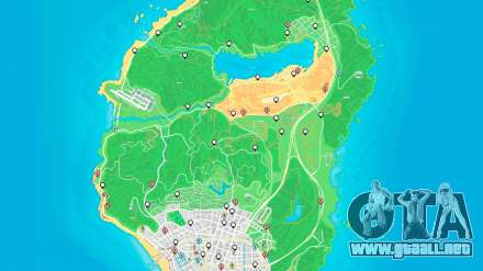 Eventos aleatorios del mapa de GTA 5: mapa de los robos, furgonetas mapa, CAJERO mapa