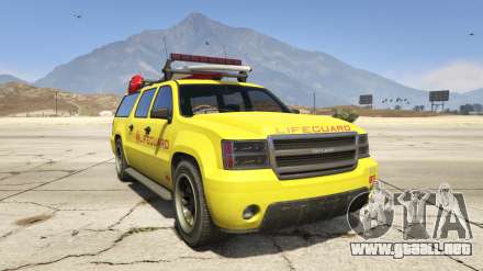 GTA 5 Declasse Lifeguard - capturas de pantalla, descripción y especificaciones de la SUV.