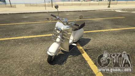 Pegassi Faggio Mod de GTA 5 - las capturas de pantalla, características y una descripción de la motocicleta