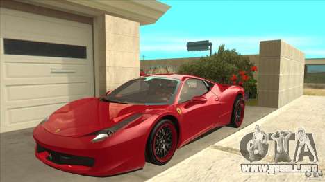 Ferrari 458 Italia Hamann para GTA San Andreas