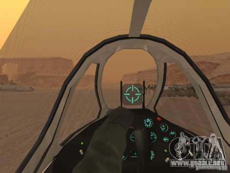 MiG 15 con armas para GTA San Andreas