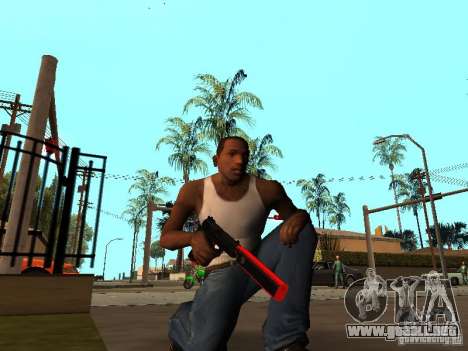 Red Chrome Weapon Pack para GTA San Andreas