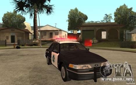 Ford Crown Victoria SFPD 1992 para GTA San Andreas