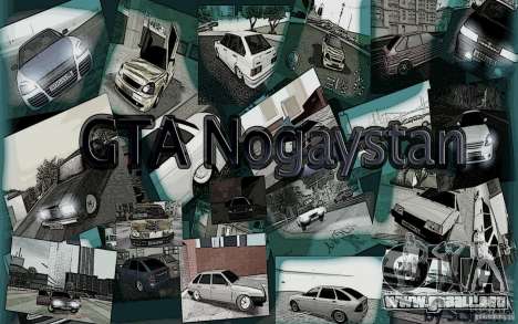 El menú del juego GTA Nogaystan para GTA San Andreas