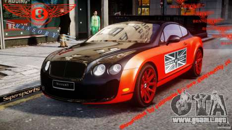 Bentley Continental SS 2010 Le Mansory [EPM] para GTA 4