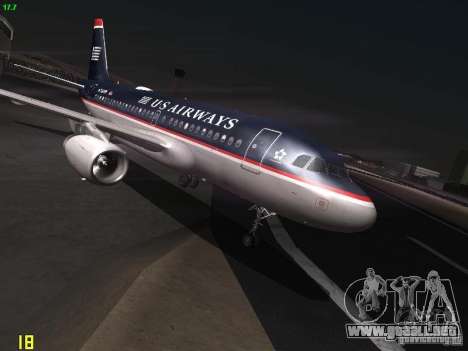 Airbus A319 USAirways para GTA San Andreas