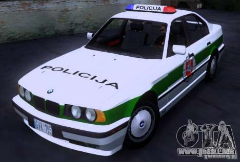 BMW E34 Policija para GTA San Andreas