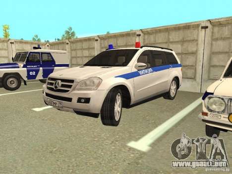 Mercedes Benz GL500 policía para GTA San Andreas