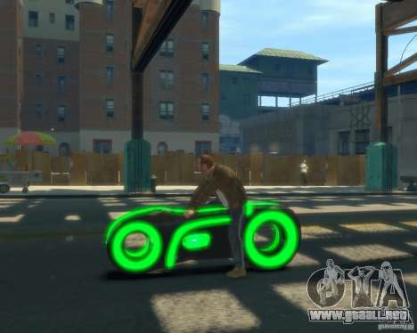 Motocicleta del trono (neón verde) para GTA 4