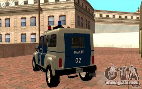 Policía Bobik UAZ-3159 v. 2 para GTA San Andreas