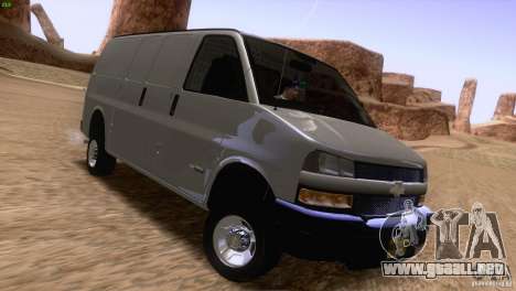 Chevrolet Savana 3500 Cargo Van para GTA San Andreas