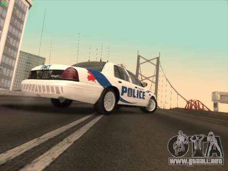 Ford Crown Victoria Vancouver Police para GTA San Andreas