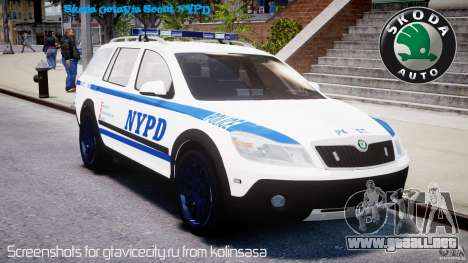 Skoda Octavia Scout NYPD [ELS] para GTA 4