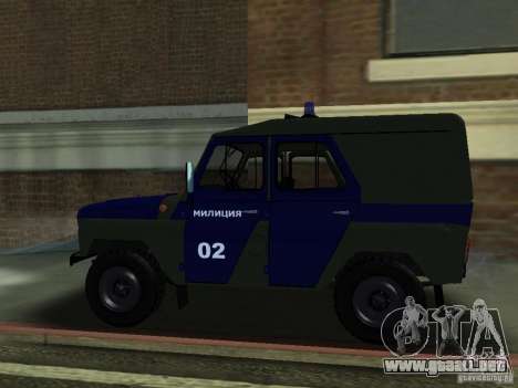 Policía UAZ 3151 para GTA San Andreas