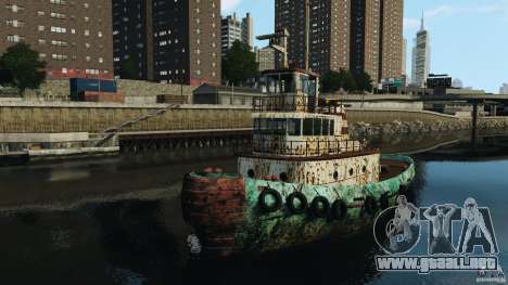 Realistic Rusty Tugboat para GTA 4