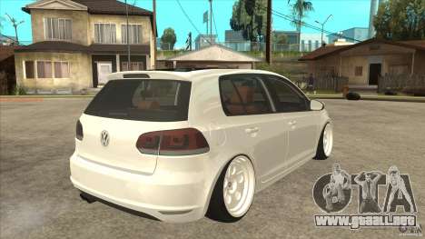 Volkswagen Golf VI 2010 Stance Nation para GTA San Andreas