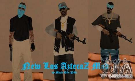 New Los Aztecas skins para GTA San Andreas