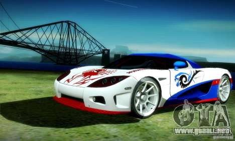 Koenigsegg CCX para GTA San Andreas