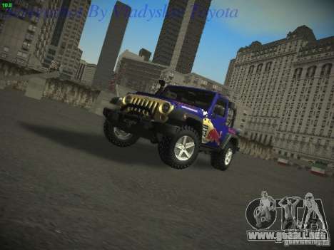 Jeep Wrangler Red Bull 2012 para GTA San Andreas