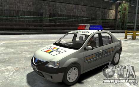 Dacia Logan Prestige Politie para GTA 4