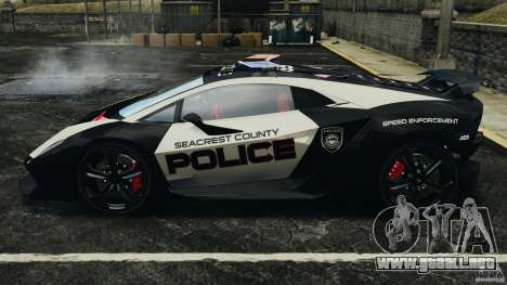 Lamborghini Sesto Elemento 2011 Police v1.0 ELS para GTA 4