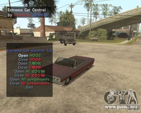 Extreme Car Mod (Single Player) para GTA San Andreas