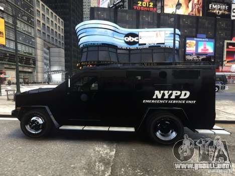 Lenco BearCat NYPD ESU V.1 para GTA 4