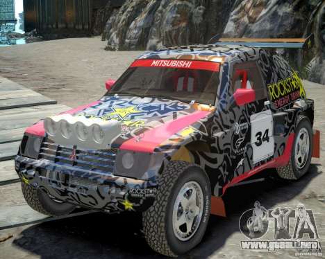 Mitsubishi Pajero Proto Dakar EK86 vinilo 1 para GTA 4