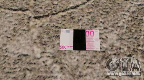 Billetes en euros para GTA 4