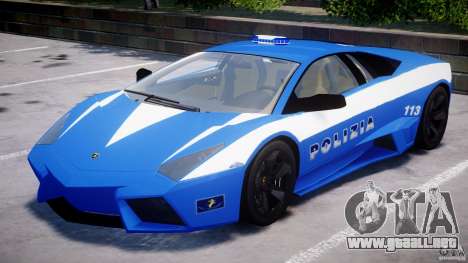 Lamborghini Reventon Polizia Italiana para GTA 4
