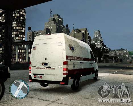 Mercedes Benz Sprinter American Medical Response para GTA 4