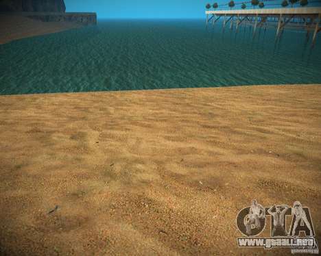 New textures beach of Santa Maria para GTA San Andreas