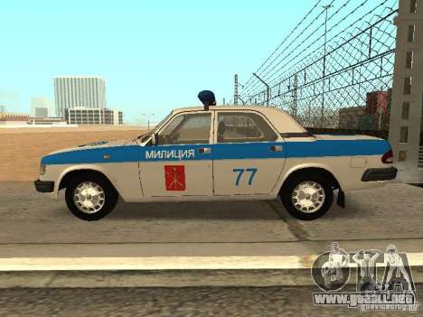 GAZ 3110 policía para GTA San Andreas