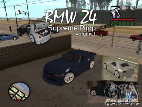 BMW Z4 Supreme Pimp TUNING volume I para GTA San Andreas