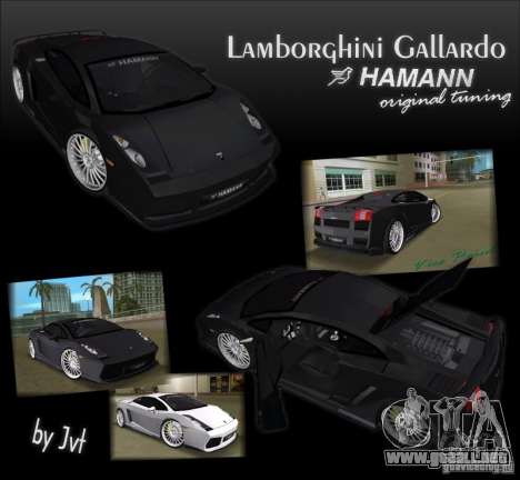 Lamborghini Gallardo Hamann Tuning para GTA Vice City