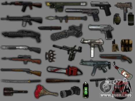 New Weapon Pack para GTA San Andreas