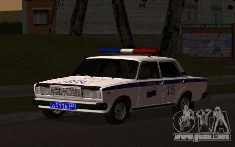 VAZ 2107 policía para GTA San Andreas