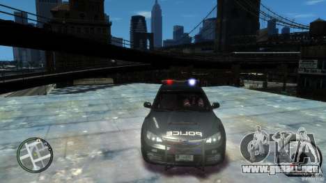 Subaru Impreza WRX STI Police para GTA 4