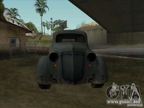 El vehículo de la segunda guerra mundial para GTA San Andreas