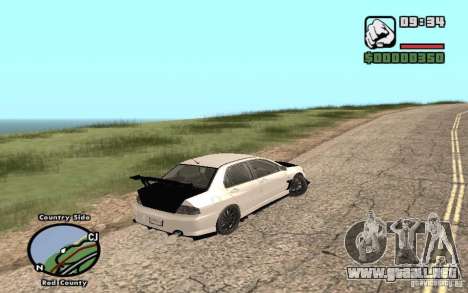 Mitsubishi Lancer Evolution 8 Carbon para GTA San Andreas