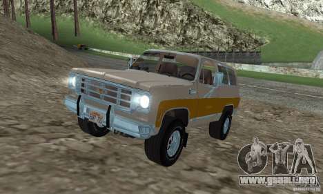 Chevrolet Blazer 1979 para GTA San Andreas