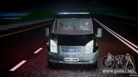 Ford Transit SWAT [ELS] para GTA 4