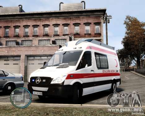 Mercedes Sprinter Turkish Ambulance para GTA 4
