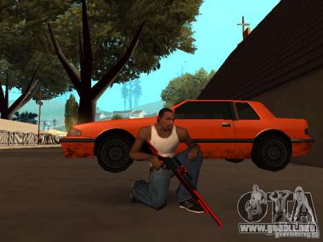 Red Chrome Weapon Pack para GTA San Andreas