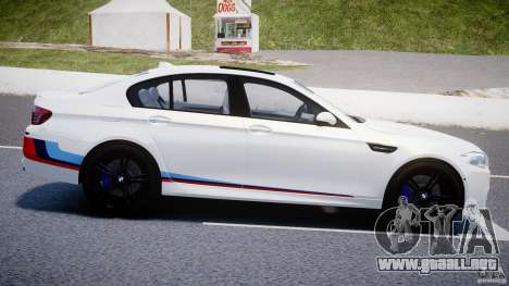 BMW M5 F10 2012 M Stripes para GTA 4