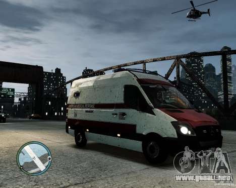 Mercedes Benz Sprinter American Medical Response para GTA 4